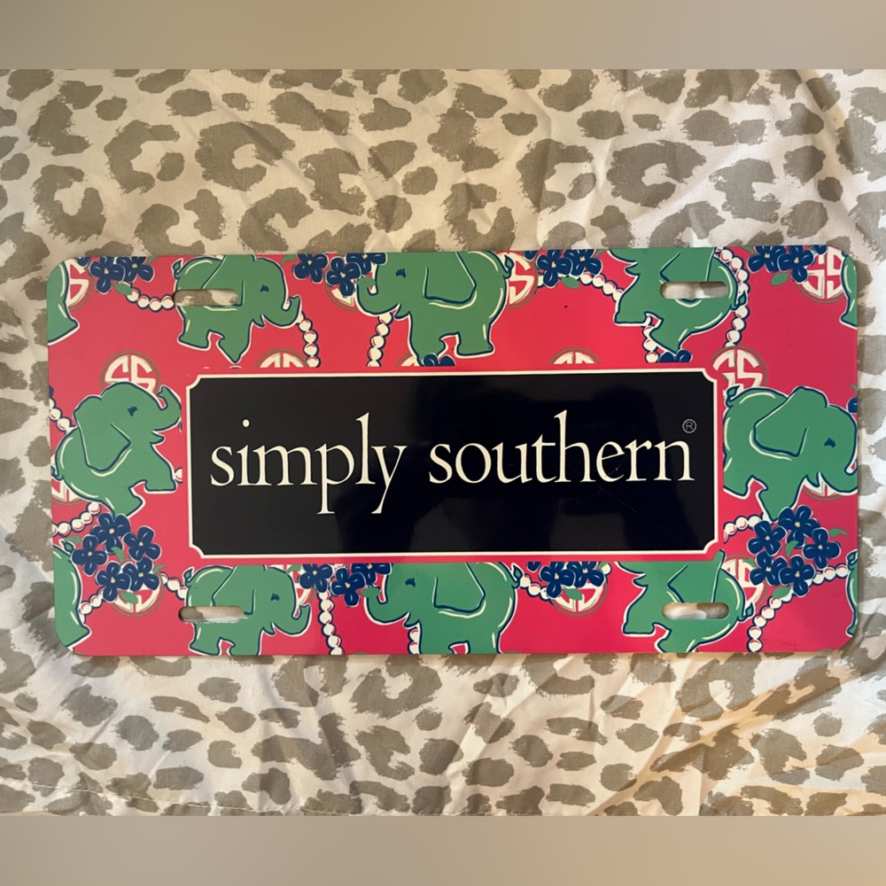 Simply southern car tag